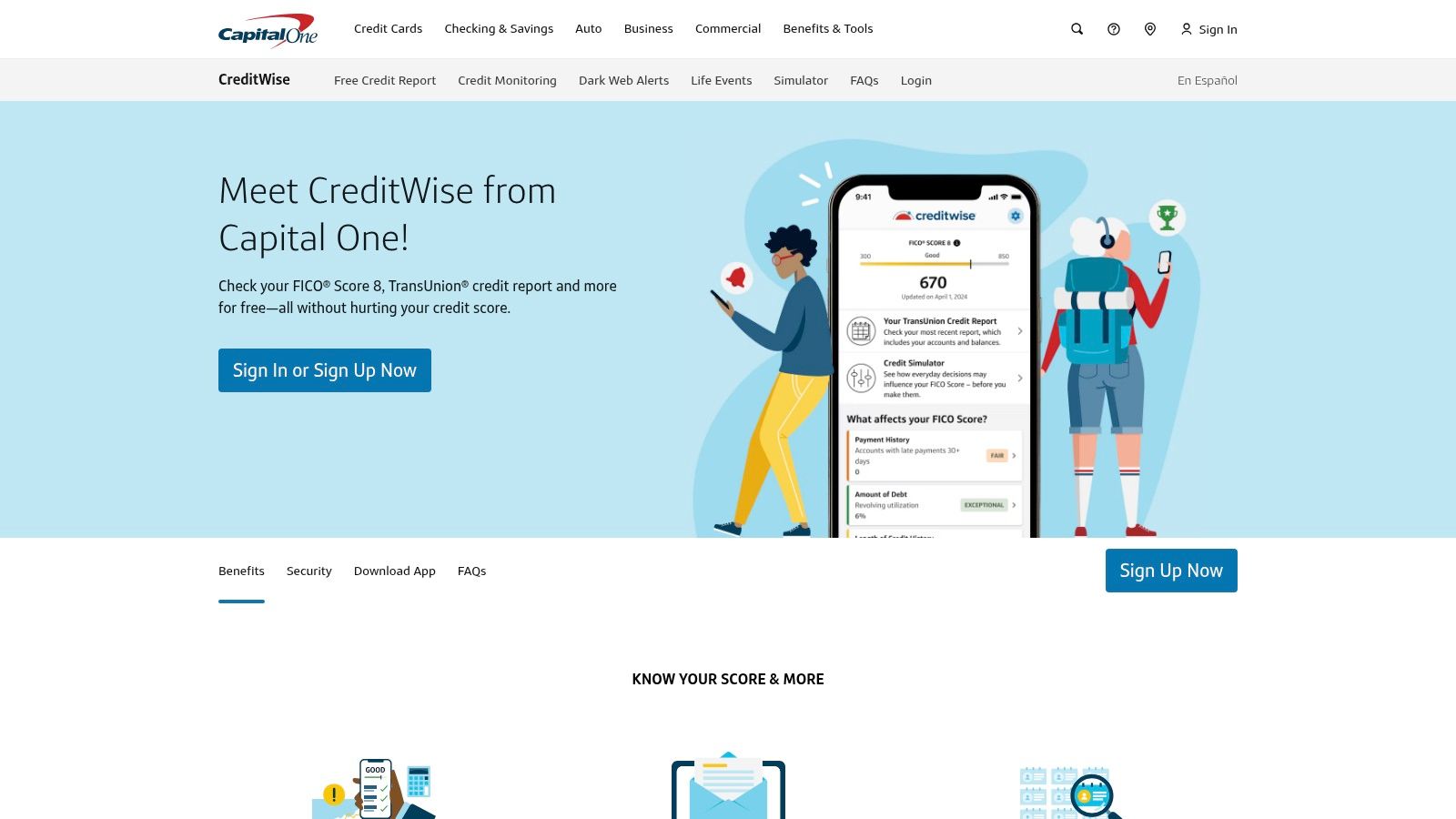 Capital One CreditWise (Credit Simulator)